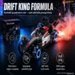 🚀 F1 DRIFT STUNT RC – Formula sa Maglom, Svetlima, Muzikom i Pokretom Ruke (4WD, 360°)