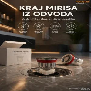 Filter Protiv Mirisa iz Odvoda sa Klapnom – Set 2 Komada