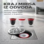 Filter protiv neprijatnih mirisa iz odvoda — univerzalni slivnik filter za kupatilo