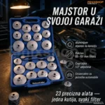 Garnitura Ključeva za Filter Ulja – Aluminijumski Set 23 Komada