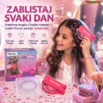 Glitter Glam Set za Ukrašavanje Kose sa 72 Cirkona – Kreativna Igračka za Devojčice
