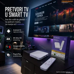 H96 MAX Android TV Box 14.0 – Pretvori Bilo Koji TV u Smart TV