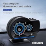 HUD displej za auto OBD2 i GPS sa alarmom brzine P6 - prednja strana