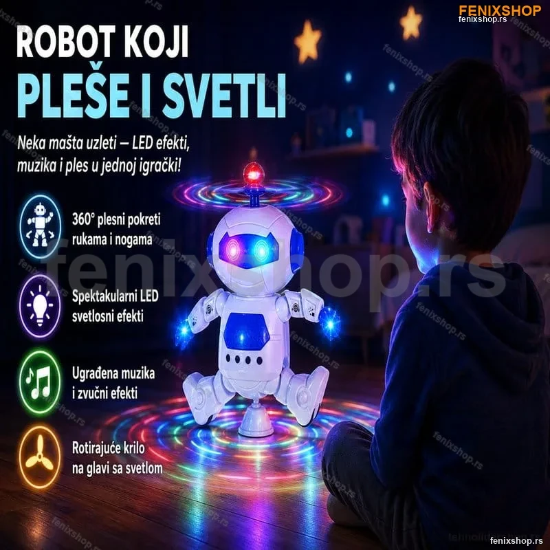Igračka robot sa svetlom i muzikom Igračka robot sa svetlom i muzikom