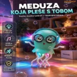 Interaktivna Igračka Meduza Dancing Jellyfish – Svetlo, Muzika i Pokret
