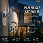 IP WiFi PTZ kamera spoljna 360 vodootporna 1080P dve antene