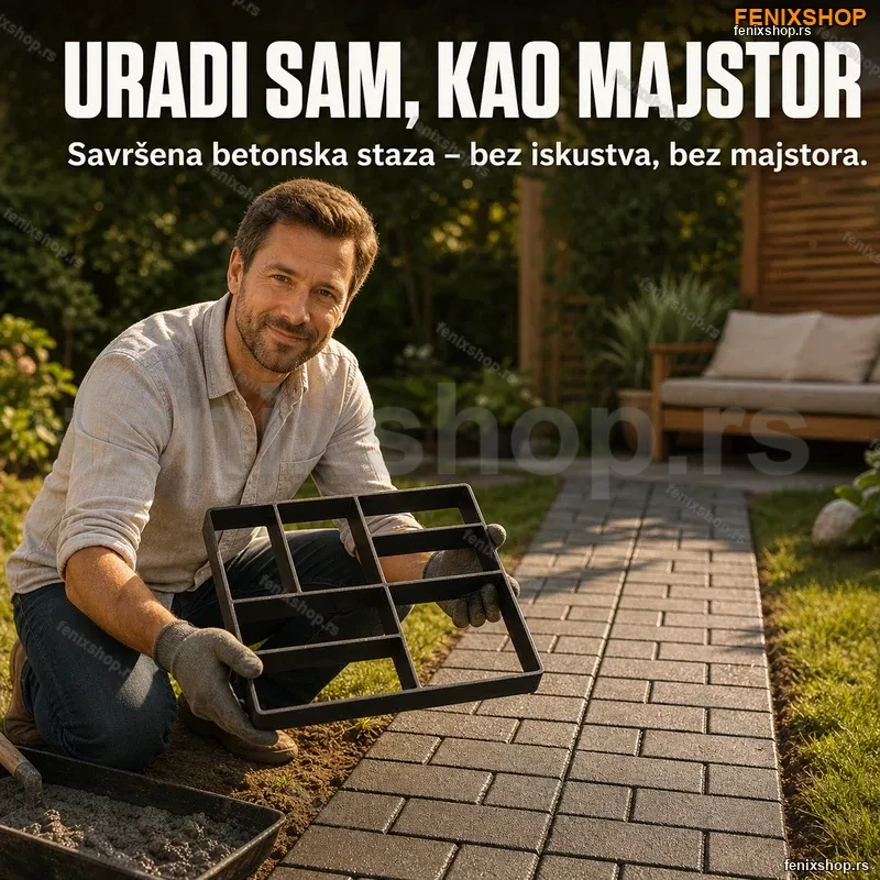 Kalup za Behaton Stazu – Pametni Šablon za Betonske Staze u Bašti Kalup za Behaton Stazu – Pametni Šablon za Betonske Staze u Bašti