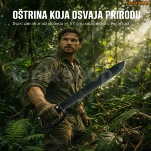 Kampovanje mačeta sa nazubljenim sečivom — 57 cm