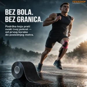 Kinesio Flex Traka za Koleno i Mišiće – Elastična Sportska Traka 5cm x 5m