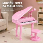 Klavir za decu sa mikrofonom i stolicom