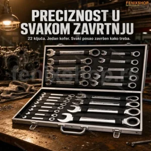 Komplet ključeva sa zvečkom 22 komada, 6–32 mm