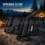 Kompletni Set za Preživljavanje – Višenamjenski EDC Komplet sa Nožem, Kompasem i Paracordom