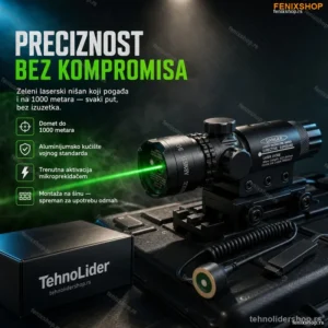 Laserski Nišan za Pušku i Pištolj – Laser Scope 532nm