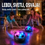 Lebdeća lopta sa LED svetlima i penastim branicima za decu