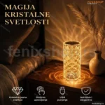 Led kristalna lampa sa 3 boje