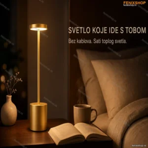 LED Prenosiva Lampa za Čitanje i Radni Sto – Bežična s Punjivom Baterijom