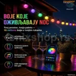 Led RGB lampice za dekoraciju dvorista ili kuce 10m sa aplikacijom