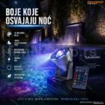 LED RGB Reflektor za Fontanu 9W 12V – IP67 Vodootporan