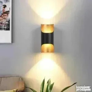 LED spoljna zidna lampa DS-YC01 10W — crna, IP65