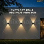 LED zidna lampa 6W — dekorativna, za unutrašnju i spoljnu