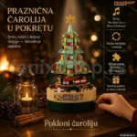 LEGO Rotirajuća Novogodišnja Muzička Jelka – DIY Set od 360 Delova sa Muzikom