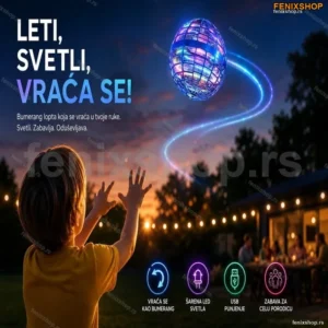 Leteća bumerang lopta koja svetli LETEĆI SPINER