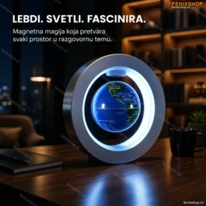 Levitirajući Globus Zemlje – Magnetni Ukras koji Svetli u Mraku