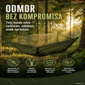 Lezaljka Ljuljaska Za Drvo i Bastu sa komarnikom