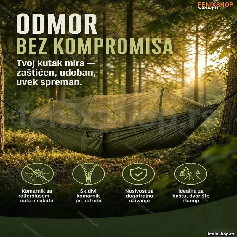 Lezaljka Ljuljaska Za Drvo i Bastu sa komarnikom Lezaljka Ljuljaska Za Drvo i Bastu sa komarnikom