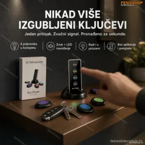 Lokator za Ključeve – Aparat za Pronalaženje sa 4 Prijemnika