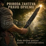Mačeta za kampovanje i preživljavanje — 45 cm, korica