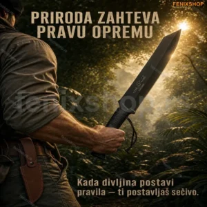 Mačeta za kampovanje i preživljavanje — 45 cm, korica