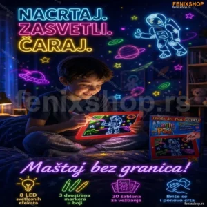 Magična Tabla za Crtanje Magic Pad – Svetleća LED Tabla za Decu