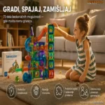 Magnetne Kocke 3D – Set od 73 Dela za Kreativnu Igru i Učenje