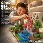 Magnetne Kocke 400 Delova – Edukativni Kreativni Set za Decu i Odrasle
