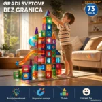 Magnetne kocke 73 delova 3D magnetne plocice