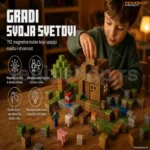 Magnetne magicne kocke 192 dela+4 coveka+drvca Premium set