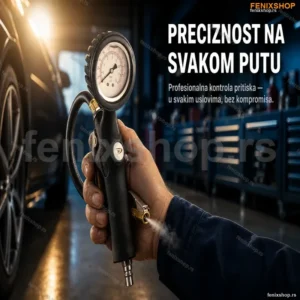 Manometar za Pumpanje Guma sa Pištoljem – Opseg 0-16 Bar