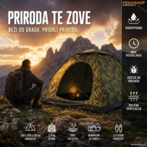 Maskirni šator za kampovanje