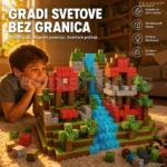 Minecraft Magnetne Kocke 500delova – Kreativni Magnetni Set za Sate Maštovite Igre-Najpovoljnije