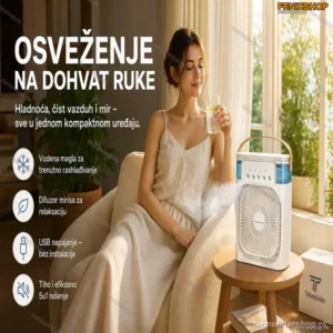 Mini Klima 5u1 – Vodena Magla i Difuzer za Rashlađivanje Prostora