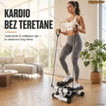 Mini Steper sa Trakama za Vežbanje – Fitness Sprava za Kućni Kardio Trening