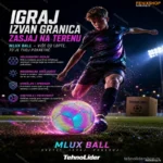 MLUX BALL – Svetleća Fudbalska Lopta sa LED Efektom, Veličina 5
