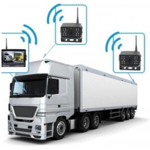 Monitor 7inci + dve wifi bezicne kamere za kamion, kombajn