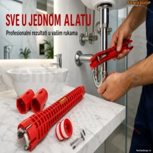 Multifunkcionalni Ključ za Slavine i Vodovodne Cevi – Set 8 u 1