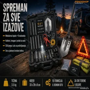 Multifunkcionalni Vojni Set 15 u 1