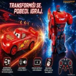Munja McQueen robot RC auto transformers na daljinski-Cars Auto Robot Transformers
