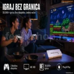 Najnovija Retro game 3D 4K HDMI stick konzola 30000 igrica+ 2 bežična džojstika