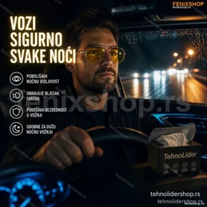 Naočare za Noćnu Vožnju – Žuta Sočiva protiv Odsjaja Farova