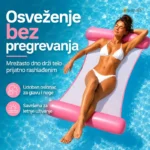 Napuhavajuća vodena ležaljka 130x70 cm – set 1+1 gratis